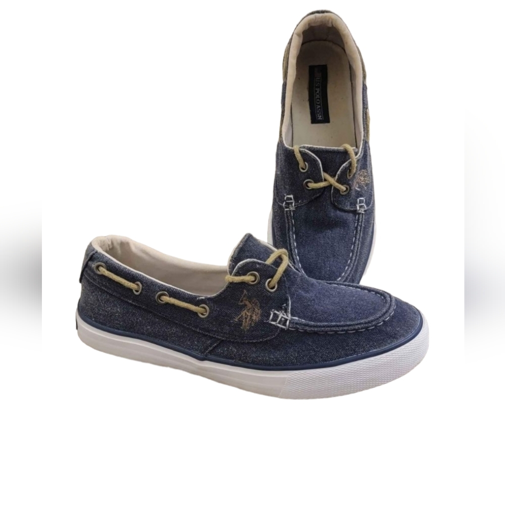US Polo Association Female Blue Sz 8.5 Boat Shoes